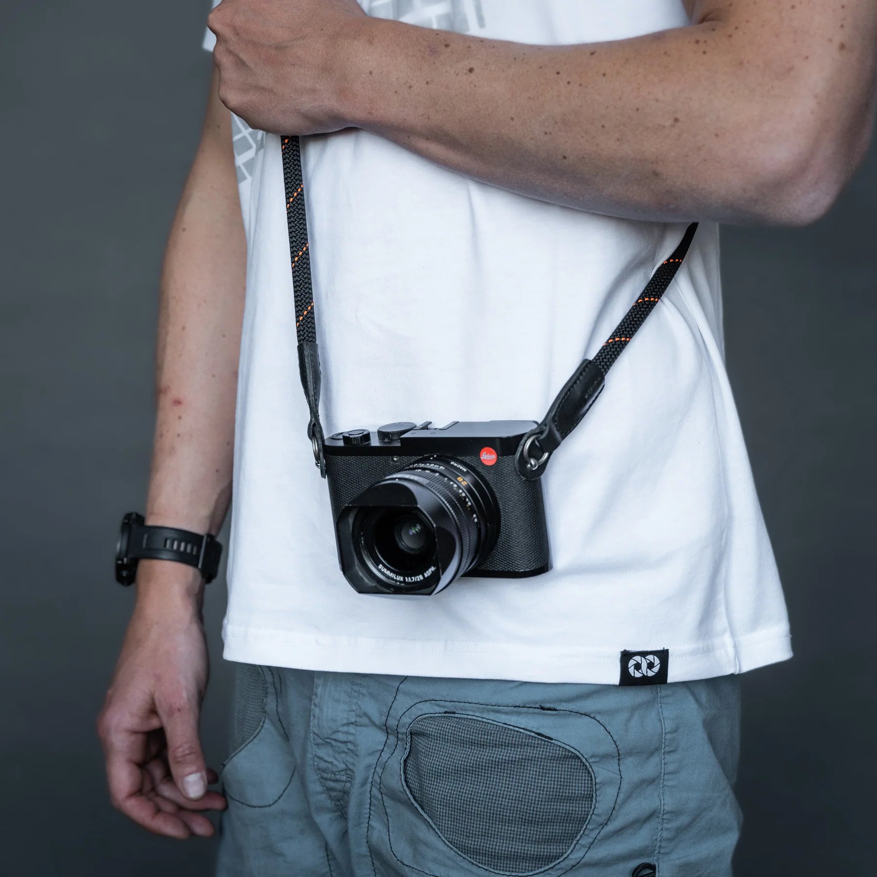 Rope Camera Strap Orange Obsidian